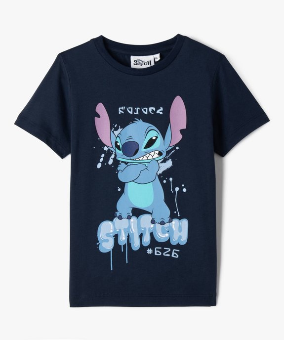 Tee-shirt avec personnage Stitch garçon vue1 - LILO & STITCH - GEMO