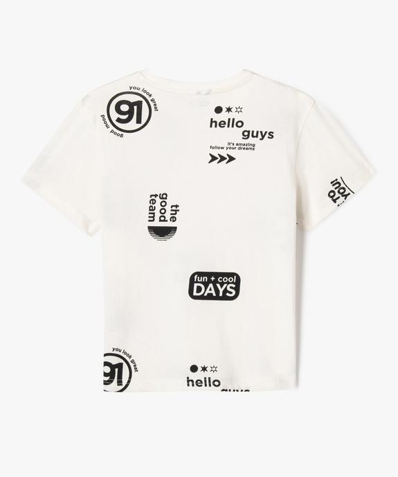 Tee-shirt imprimé graphique garçon vue3 - GEMO 4G GARCON - GEMO
