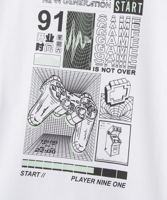 Tee-shirt imprimé 100% coton garçon vue2 - GEMO 4G GARCON - GEMO