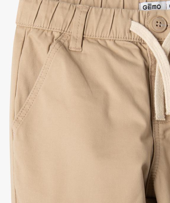Pantalon chino coupe regular garçon vue2 - GEMO (ENFANT) - GEMO