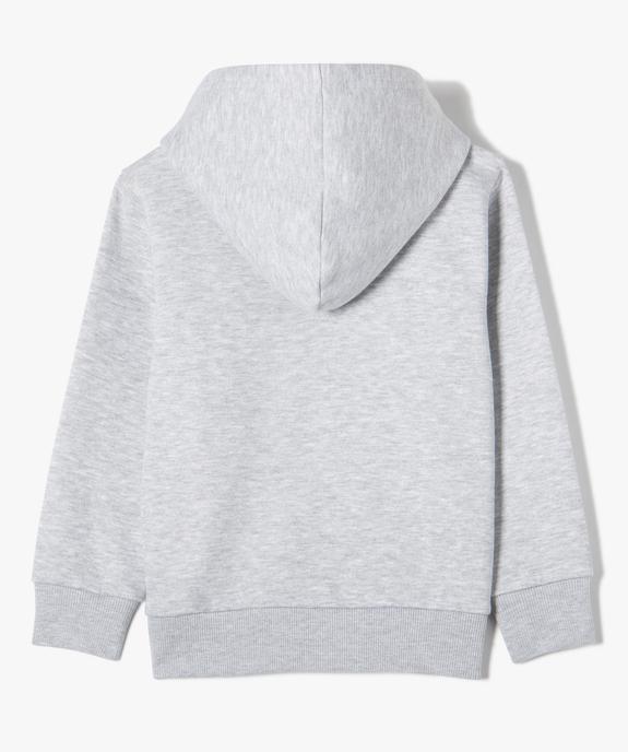 Sweat zippé et molletonné à capuche garçon vue4 - GEMO (ENFANT) - GEMO