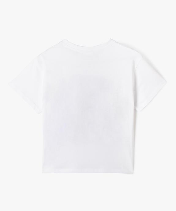 Tee-shirt manches courtes ample imprimé fille - Wednesday vue3 - WEDNESDAY - GEMO