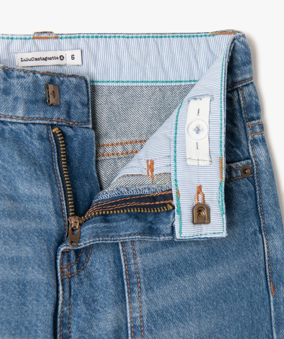 Bermuda garçon en jean avec poches plaquées - LuluCastagnette vue2 - LULUCASTAGNETTE - GEMO
