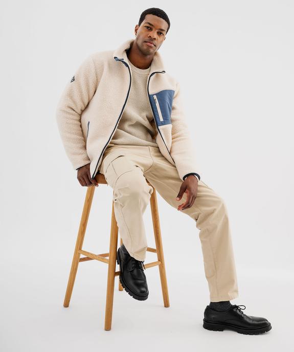 Sweat zippé en sherpa homme - Roadsign vue7 - ROADSIGN G4G - GEMO