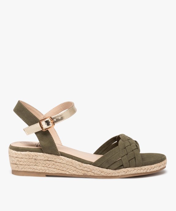 Sandales compensées avec brides tressées femme - Valentina Baldano vue2 - VALENTINA BALDA - GEMO