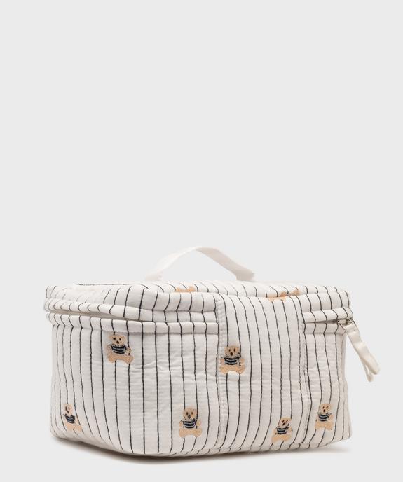 Trousse de beauté matelassée à motifs oursons - LuluCastagnette vue2 - LULU CASTAGNETT - GEMO