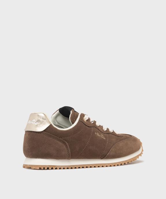 Baskets dessus suédine avec patch métallisé au talon femme - Ellesse vue5 - ELLESSE - GEMO