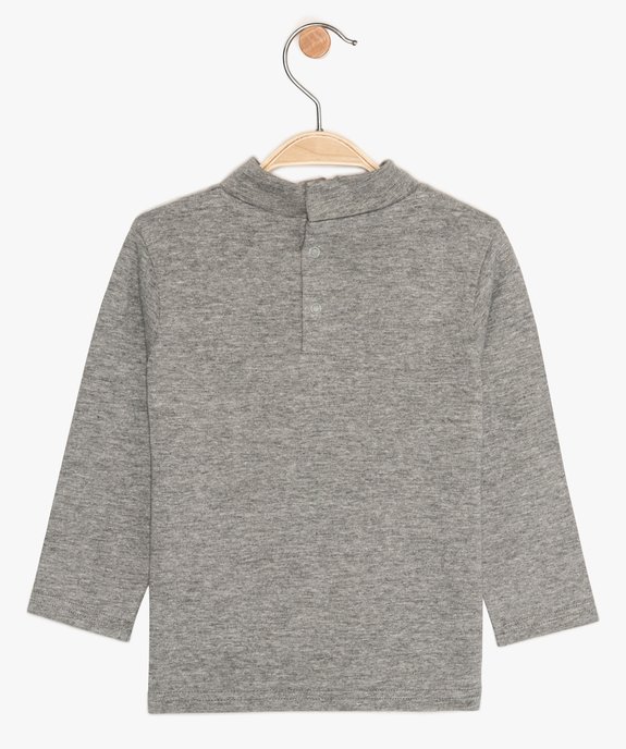Tee-shirt bébé garçon à manches longues et col roulé vue2 - GEMO 4G BEBE - GEMO