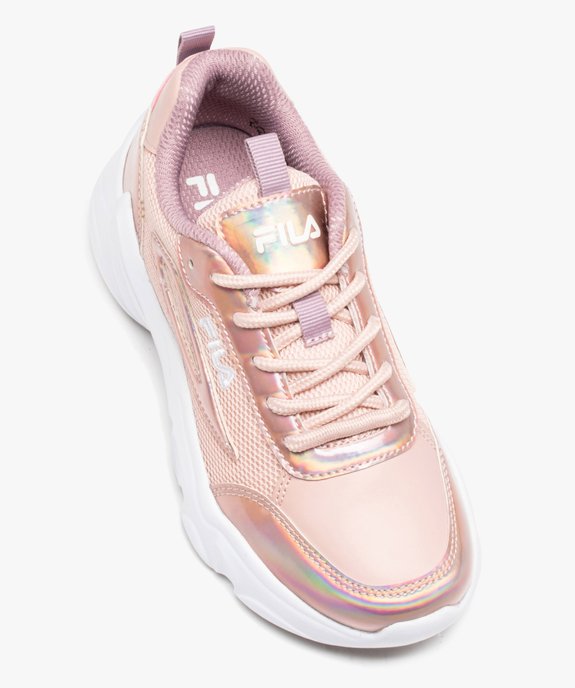 Baskets fille unies à semelle épaisse avec détails brillants  - Fila vue5 - FILA - GEMO
