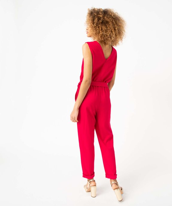 Combinaison pantalon femme avec haut cache-coeur vue3 - GEMO 4G FEMME - GEMO