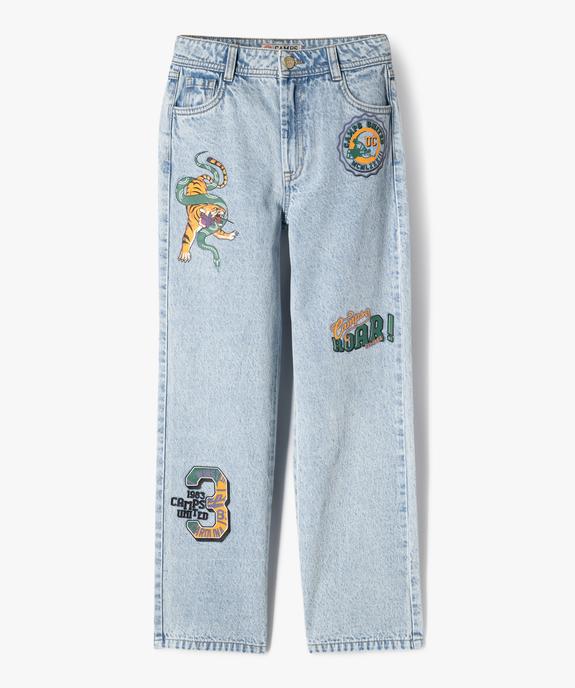 Jean Straight avec motifs colorés fille - Camps United vue1 - CAMPS - GEMO