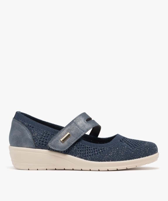 Ballerines confort en mesh fermeture scratch femme vue1 - G'FLEX GEMO FOR GOOD - GEMO