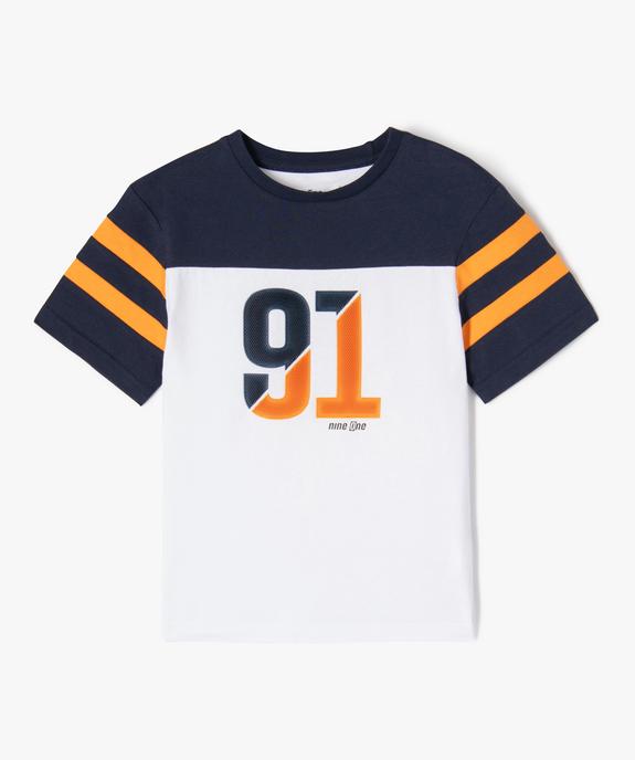 Tee-shirt numéro contrastant garçon vue1 - GEMO (ENFANT) - GEMO