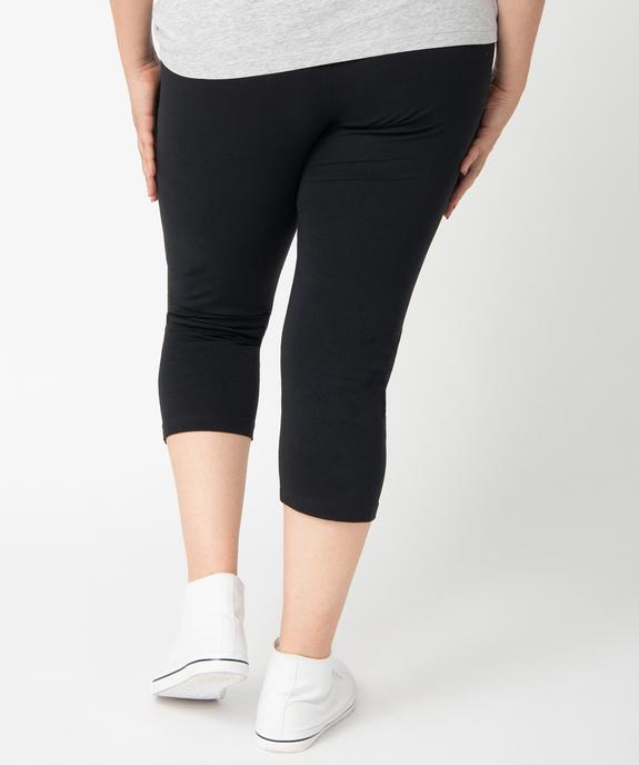 Legging uni longueur 7/8ème femme grande taille vue3 - GEMO 4G GT - GEMO