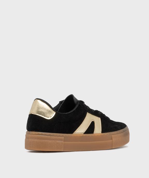 Baskets dessus cuir avec patchs léopard femme - Camps United vue5 - CAMPS - GEMO