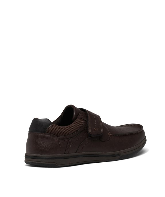 Chaussures confort esprit bateau à scratch homme - G'Flex vue4 - G'FLEX - GEMO