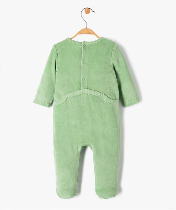 Pyjama dors-bien en velours imprimé bébé vue3 - GEMO(BB COUCHE) - GEMO