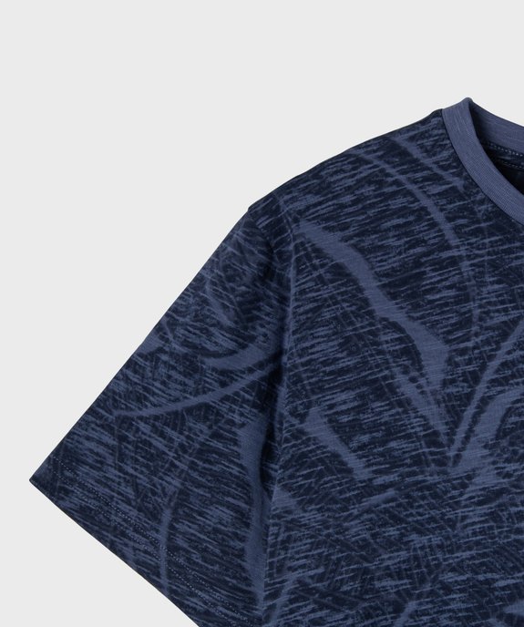 Tee-shirt imprimé feuillage garçon vue2 - GEMO 4G GARCON - GEMO