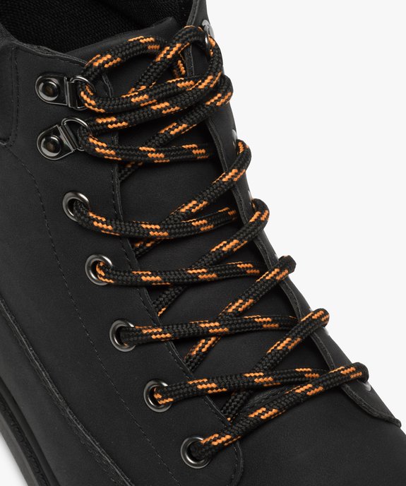 Boots homme à semelle crantée et lacets - Les Supaires à lacets bicolores vue6 - GEMO (CASUAL) - GEMO
