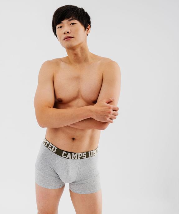Boxer en coton stretch unis homme (lot de 2) - Camps United vue1 - CAMPS GEMO FOR GOOD - GEMO