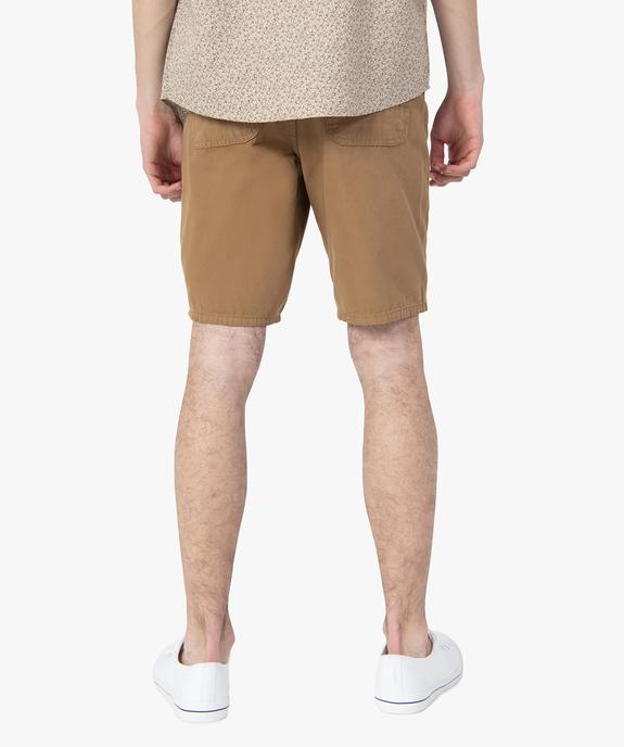 Bermuda homme avec larges poches plaquées vue3 - GEMO (HOMME) - GEMO