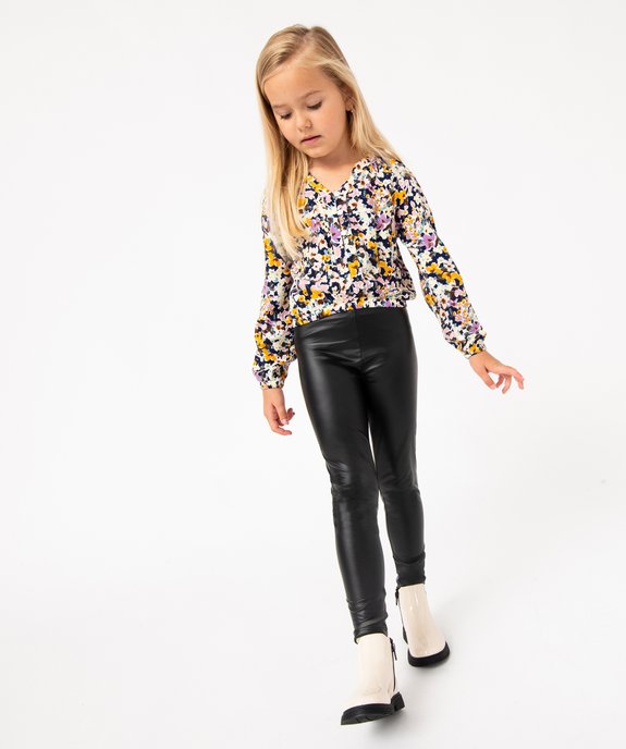 Chemise à manches longues à motifs fleuris fille vue5 - GEMO (ENFANT) - GEMO