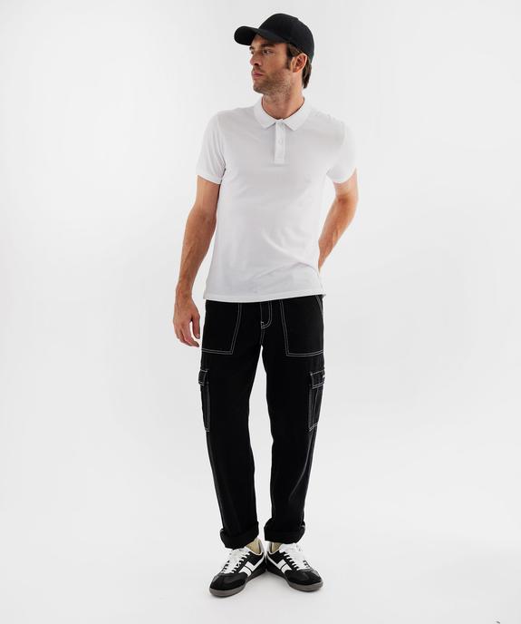 Polo à manches courtes en maille piquée homme vue11 - GEMO 4G HOMME - GEMO