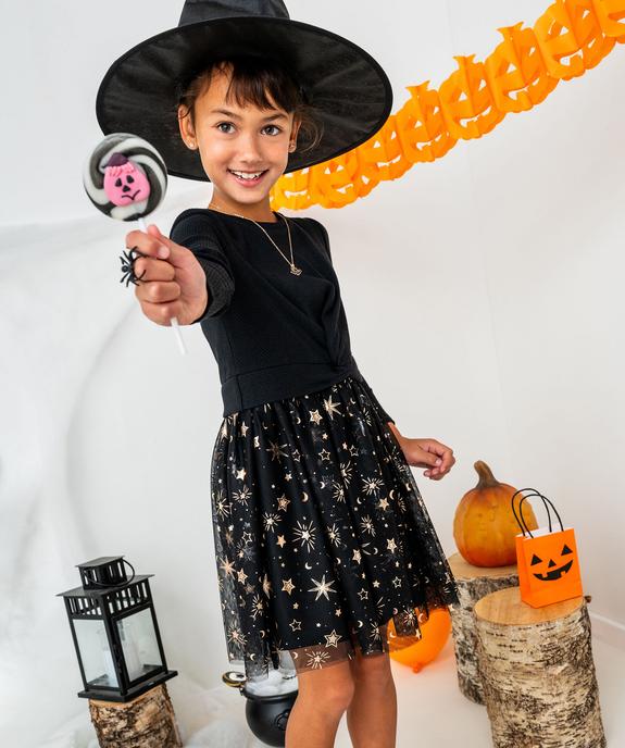Robe avec jupe en tulle à motifs étoiles fille vue1 - GEMO (ENFANT) - GEMO