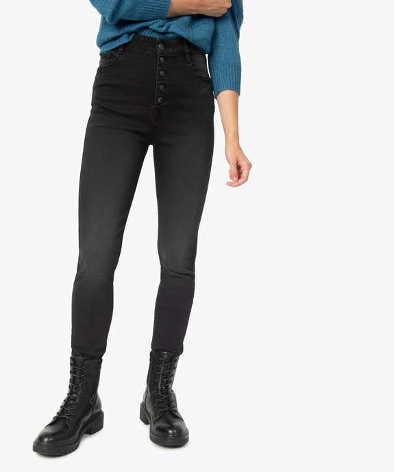 Jean femme coupe Slim taille haute vue1 - GEMO(FEMME PAP) - GEMO