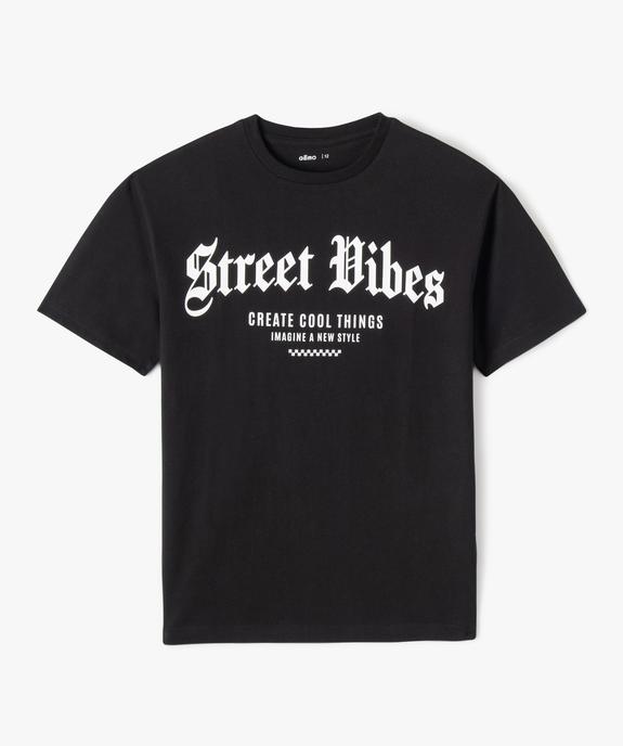 T-shirt droit manches courtes garçon vue1 - GEMO 4G GARCON - GEMO