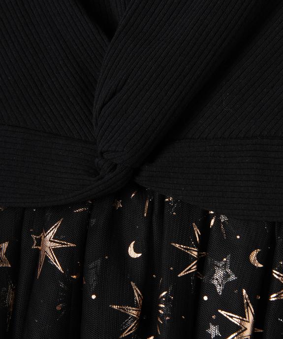Robe avec jupe en tulle à motifs étoiles fille vue3 - GEMO (ENFANT) - GEMO