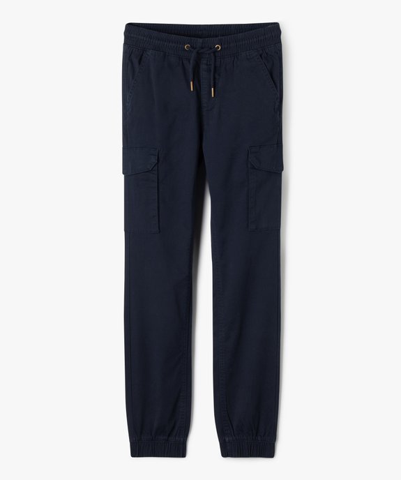 Pantalon en toile coupe jogger slim garçon vue2 - GEMO 4G GARCON - GEMO