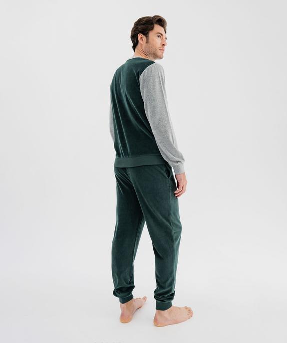 Pyjama en velours bicolore homme vue3 - GEMO(HOMWR HOM) - GEMO