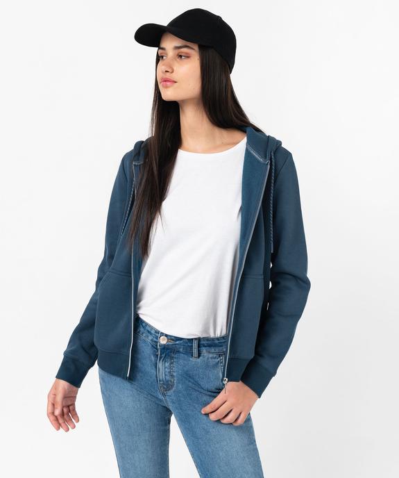 Sweat zippé à capuche femme vue1 - GEMO(FEMME PAP) - GEMO