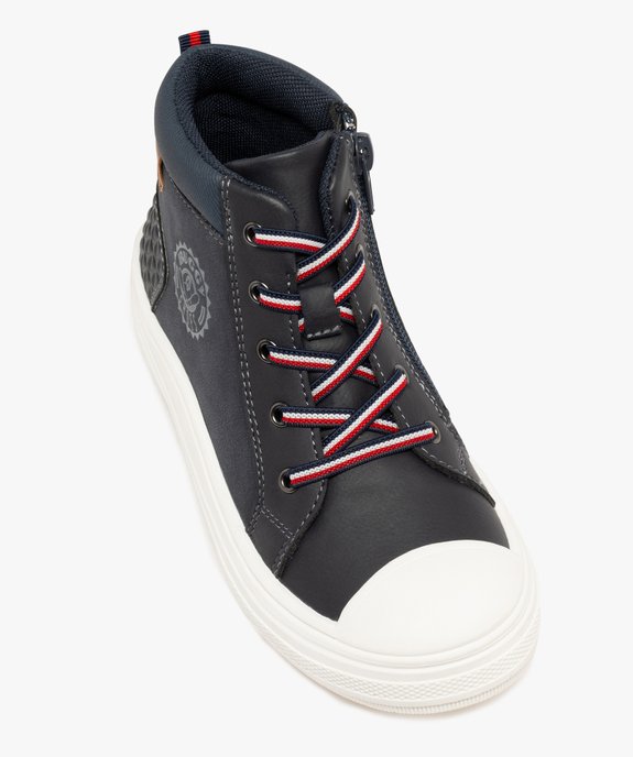 Baskets montantes zippées à lacets garçon vue6 - BUGGY GEMO FOR GOOD - GEMO