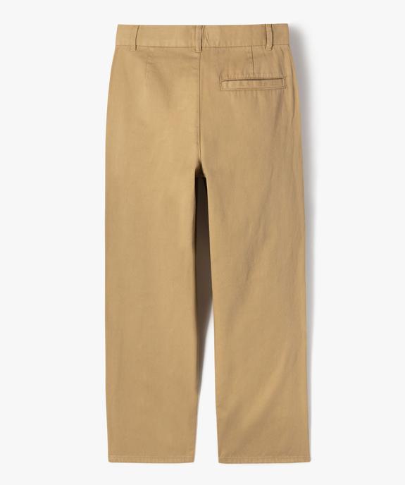 Pantalon chino coupe large garçon vue4 - GEMO (JUNIOR) - GEMO