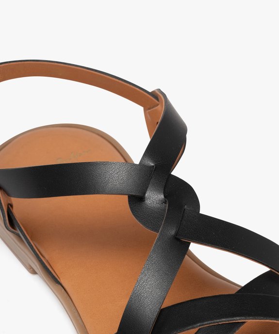 Sandales plates à brides entrecroisées femme - Valentina Baldano vue6 - VALENTINA BALDA - GEMO