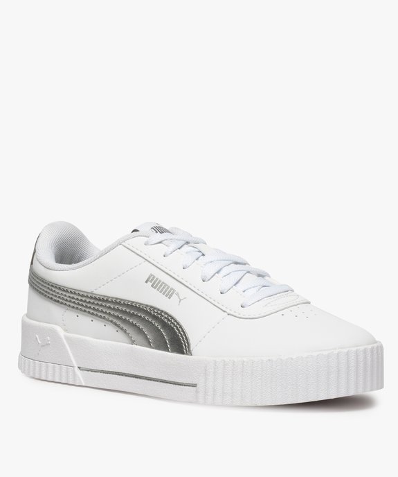 Baskets femme avec bandes métallisées et épaisse semelle  | GEMO