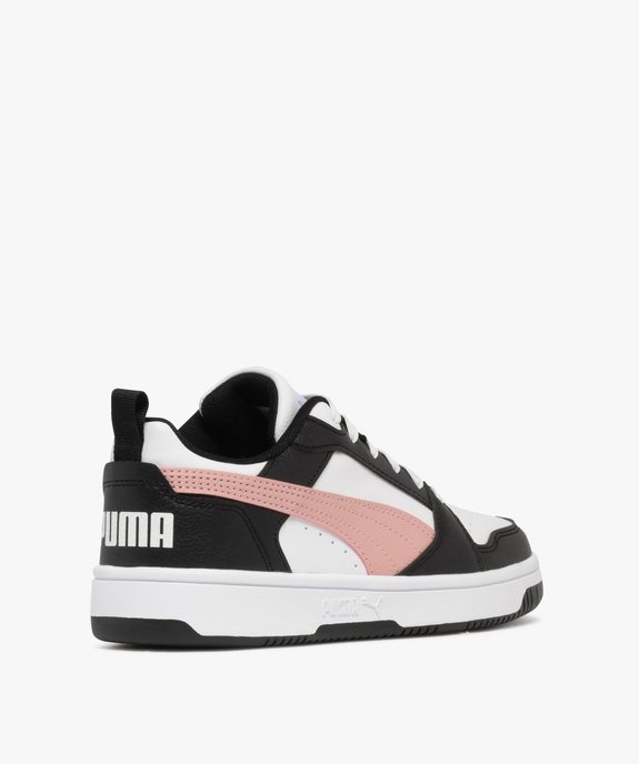 Baskets tricolores à lacets Rebound femme - Puma vue4 - PUMA - GEMO