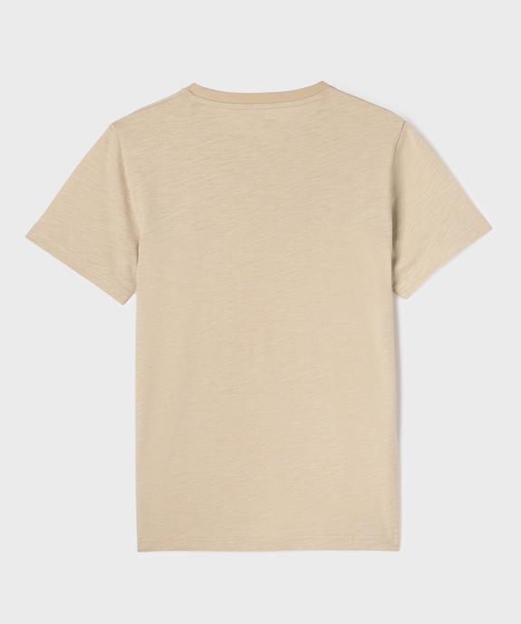 Tee-shirt manches courtes bicolore garçon vue3 - GEMO 4G GARCON - GEMO