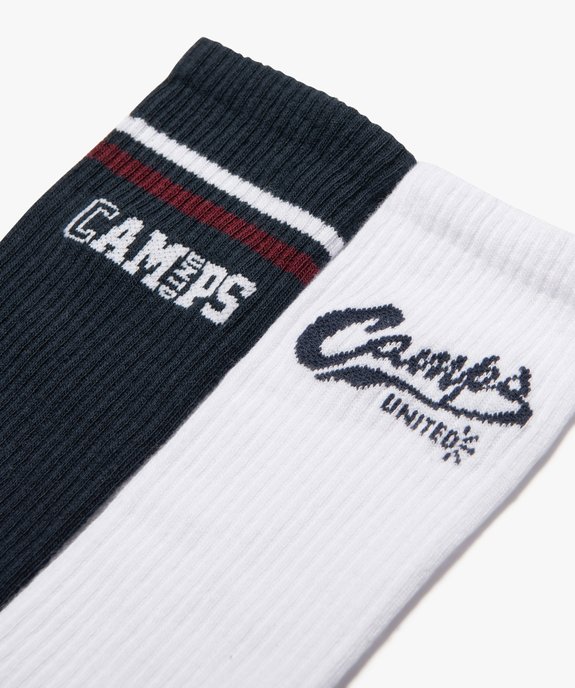 Chaussettes look sport tige haute homme (lot de 2) - Camps United vue2 - CAMPS UNITED - GEMO