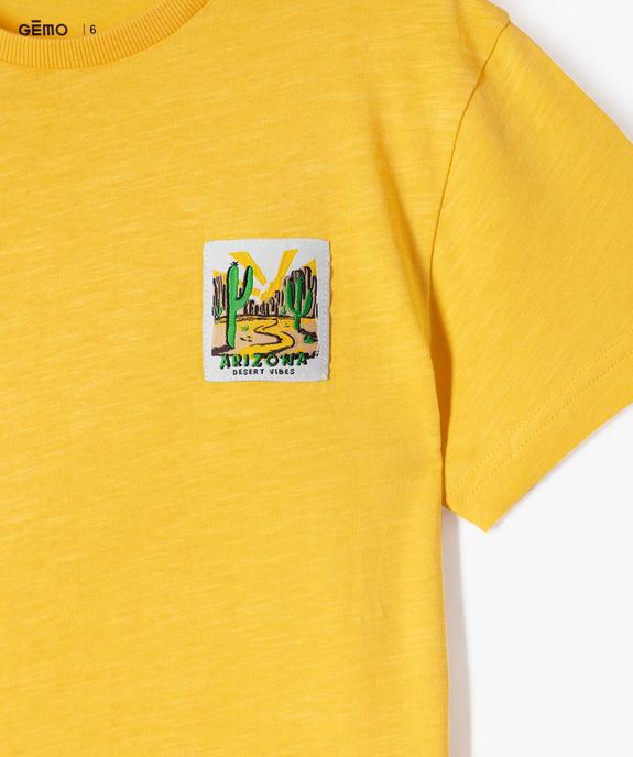 T-shirt avec patch Arizona garçon vue2 - GEMO (ENFANT) - GEMO
