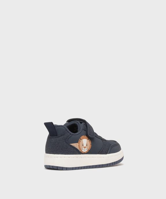 Baskets à scratch avec motif lion bébé garçon - Buggy vue5 - BUGGY - GEMO