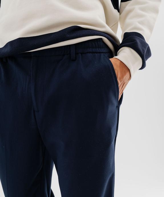 Pantalon en toile avec taille ajustable homme vue3 - GEMO 4G HOMME - GEMO