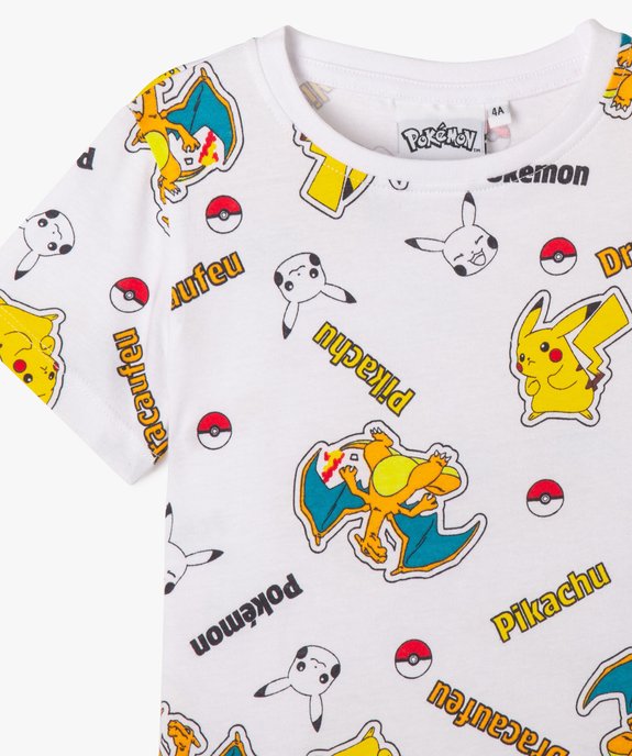 Tee-shirt Pokémon motifs all-over garçon vue3 - POKEMON - GEMO