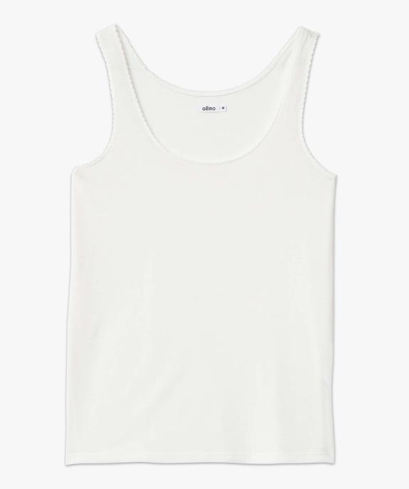 Débardeur femme avec emmanchures festonnées vue4 - GEMO(FEMME PAP) - GEMO