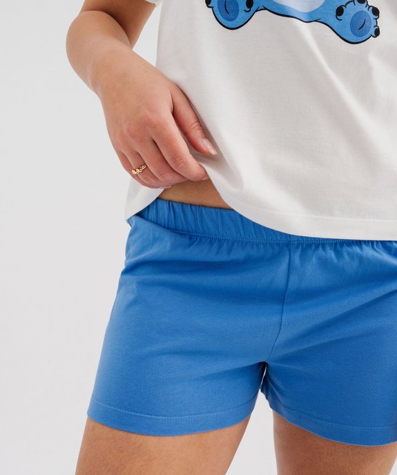 Pyjashort avec motif Stitch femme - Disney vue4 - LILO & STITCH - GEMO