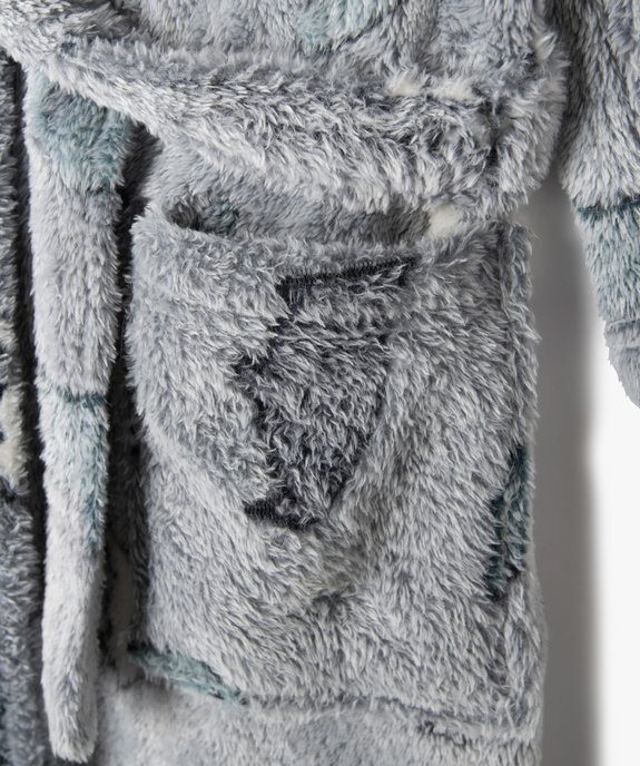Robe de chambre garçon avec capuche et motifs renards vue2 - GEMO (ENFANT) - GEMO