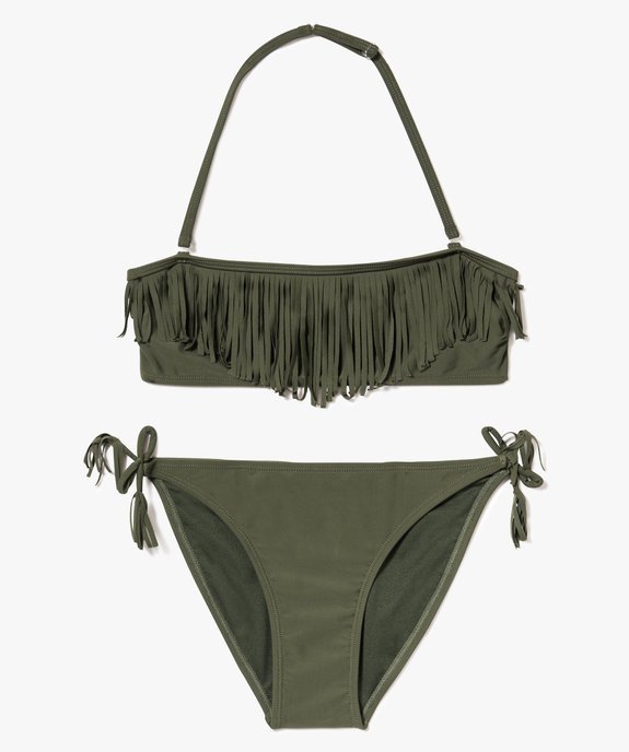 Maillot de bain 2 pièces à franges vue1 - GEMO (JUNIOR) - GEMO