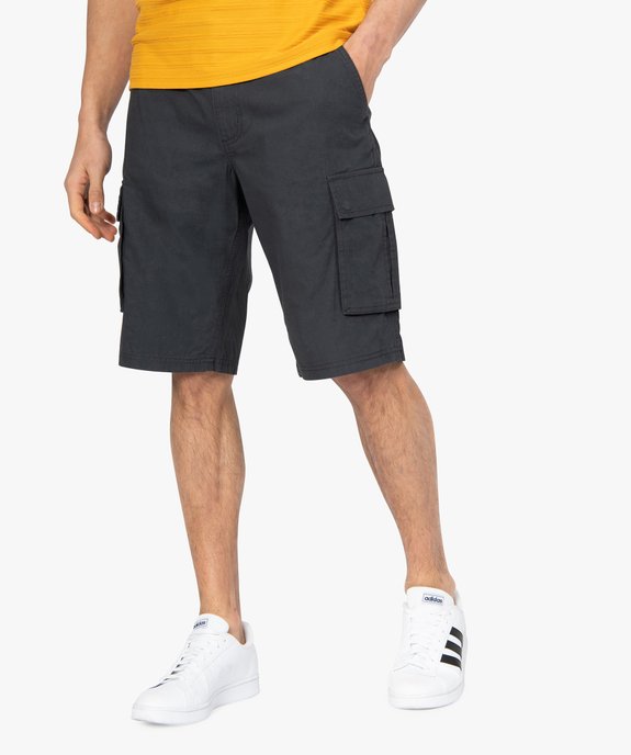 Bermuda homme avec larges poches à rabat vue1 - GEMO (HOMME) - GEMO